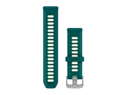 Pasek silikonowy zielony z żółtym akcentem QuickRelease 20 mm
