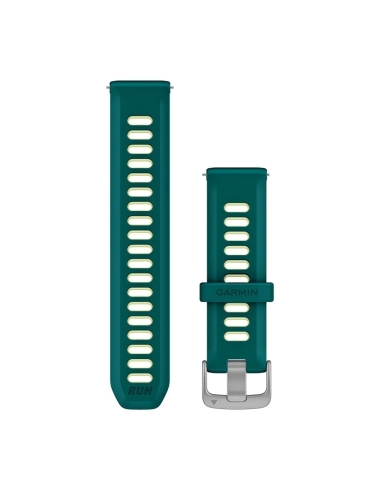 Pasek silikonowy zielony z żółtym akcentem QuickRelease 20 mm