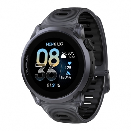 Coros Pace 4 Black Crystal z silikonowym paskiem