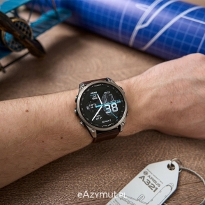 D2 Mach 2 – 47 mm Tytanowy z brązowym paskiem ze skóry Oxford 2