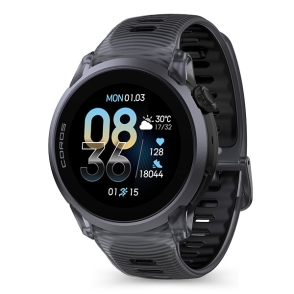 Coros Pace 4 Black Crystal z silikonowym paskiem