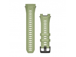 Pasek silikonowy w kolorze Fern Green z polimerową klamrą 26 mm