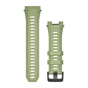 Pasek silikonowy w kolorze Fern Green z polimerową klamrą 26 mm