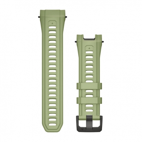 Pasek silikonowy w kolorze Fern Green z polimerową klamrą 26 mm