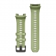 Pasek silikonowy w kolorze Fern Green z polimerową klamrą 26 mm