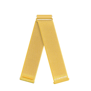 Pasek nylonowy żółty Quick Release do Coros Apex 4 46mm 24 mm