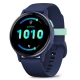 Vivoactive 5 Metaliczny aluminiowy bezel w kolorze Navy z kopertą w kolorze Navy i silikonowym paskiem