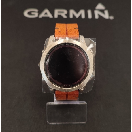 Fenix 7 Pro Sapphire Solar Tytanowy z kasztanowym paskiem skórzanym