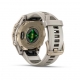 Fenix 8 43 mm AMOLED Sapphire Soft gold z piaskowo-beżowym paskiem