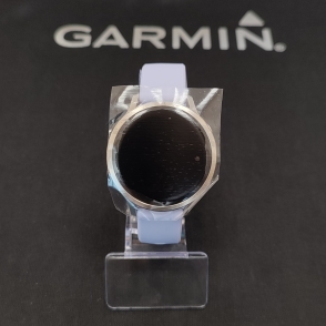Venu 4 41 mm Silver z paskiem silikonowym w kolorze Periwinkle
