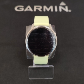 Venu 4 45 mm Silver z paskiem silikonowym w kolorze Citron