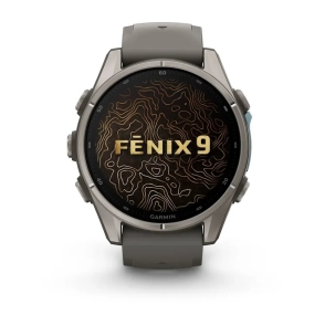 Fenix 9 43 mm Tytanowy z silikonowym paskiem w kolorze Pebble Gray 2