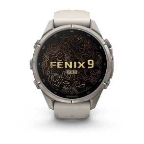 Fenix 9 Pro 43 mm Tytanowy z silikonowym paskiem w kolorze Fog Gray / Dark Sandstone 2