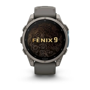 Fenix 9 47 mm Tytanowy z silikonowym paskiem w kolorze Pebble Gray 2