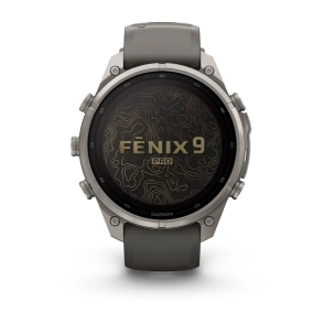 Fenix 9 Pro inReach Solar 47 mm Tytanowy z silikonowym paskiem w kolorze Pebble Gray 2