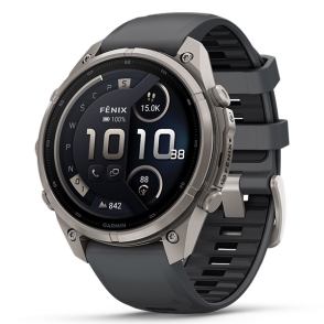 Fenix 9 Pro inReach 47 mm Tytanowy z silikonowym paskiem w kolorze Graphite / Black