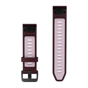 Pasek silikonowy bordowy QuickFit 20 mm 2