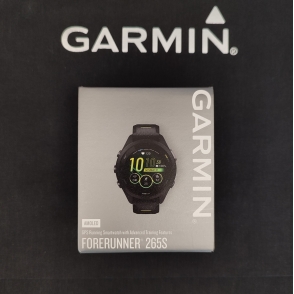 Garmin Forerunner 265s Czarna ramka i koperta z czarnym/jaskrawożółtym silikonowym paskiem
