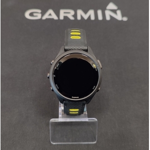 Garmin Forerunner 265s Czarna ramka i koperta z czarnym/jaskrawożółtym silikonowym paskiem 2