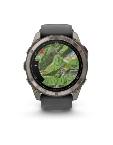Fenix 8 Pro 51 mm AMOLED Sapphire Tytanowy z czarno-szarym paskiem