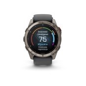 Fenix 8 Pro 51 mm AMOLED Sapphire Tytanowy z czarno-szarym paskiem
