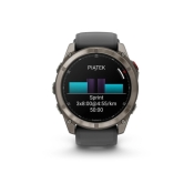 Fenix 8 Pro 51 mm AMOLED Sapphire Tytanowy z czarno-szarym paskiem