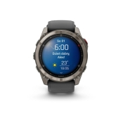 Fenix 8 Pro 51 mm AMOLED Sapphire Tytanowy z czarno-szarym paskiem