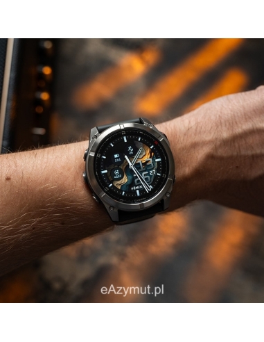 Fenix 8 Pro 51 mm AMOLED Sapphire Tytanowy z czarno-szarym paskiem