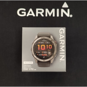 Garmin Fenix 8 Pro 51 mm, tytanowy z czarnoszarym paskiem. AMOLED | sklep eAzymut