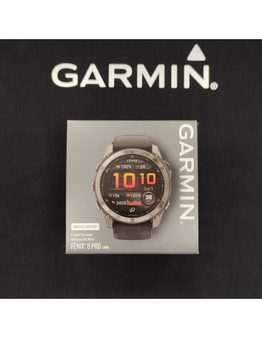 Garmin Fenix 8 Pro 51 mm, tytanowy z czarnoszarym paskiem. AMOLED | sklep eAzymut