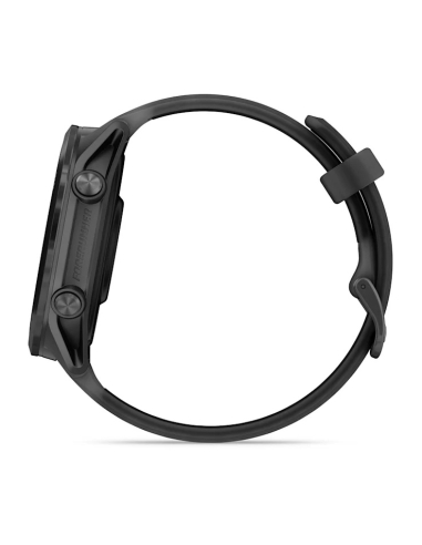 Forerunner 570 47 mm Aluminiowy w kolorze Slate Grey z półprzezroczystym paskiem w kolorze Black/Black