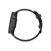 Forerunner 570 47 mm Aluminiowy w kolorze Slate Grey z półprzezroczystym paskiem w kolorze Black/Black