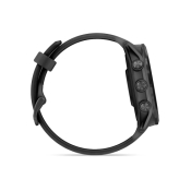 Forerunner 570 47 mm Aluminiowy w kolorze Slate Grey z półprzezroczystym paskiem w kolorze Black/Black