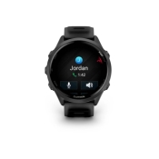 Forerunner 570 47 mm Aluminiowy w kolorze Slate Grey z półprzezroczystym paskiem w kolorze Black/Black