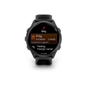 Forerunner 570 47 mm Aluminiowy w kolorze Slate Grey z półprzezroczystym paskiem w kolorze Black/Black