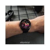 Forerunner 570 47 mm Aluminiowy w kolorze Slate Grey z półprzezroczystym paskiem w kolorze Black/Black