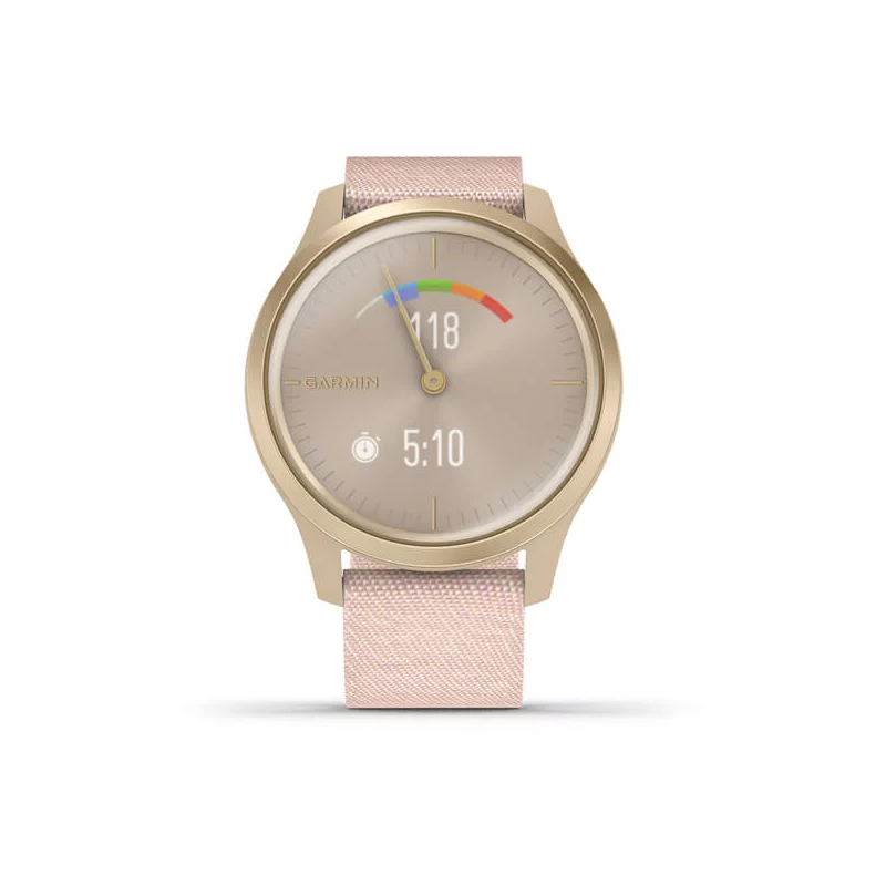 Garmin Vivomove Style różowy pasek: zegarek hybrydowy | sklep eAzymut