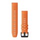 Pasek silikonowy ciemnopomarańczowy QuickFit 22 mm