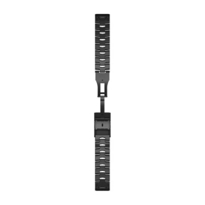 Bransoleta z otworami i szarą powłoką węglową DLC QuickFit Fenix 6 26mm 2