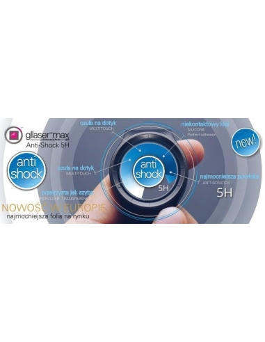 Folia ochronna Gllaser Anti-Shock 5H Garmin