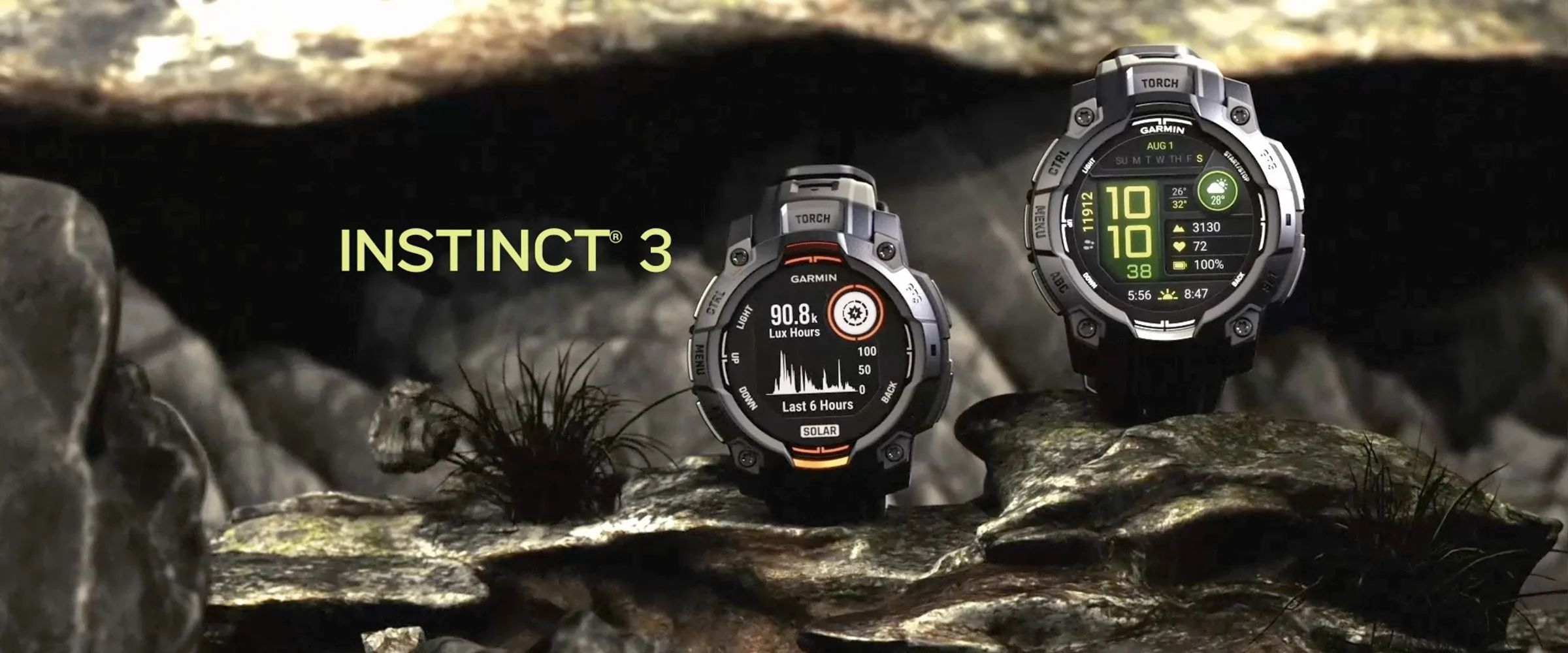 Dwa zegarki Garmin Instinct 3