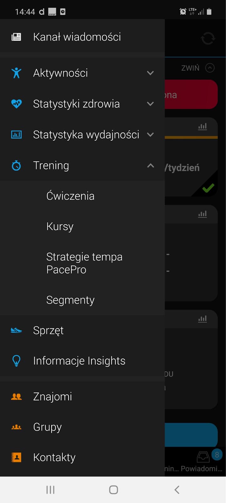 Kanał wiadomości - animowane treningi