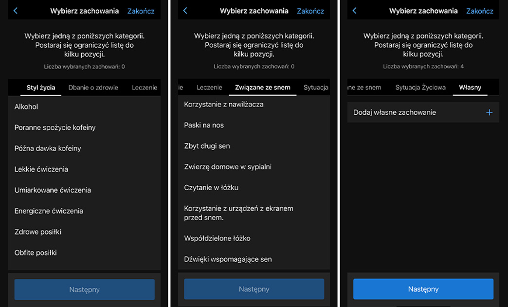 Garmin Connect_Dziennik stylu życia_2