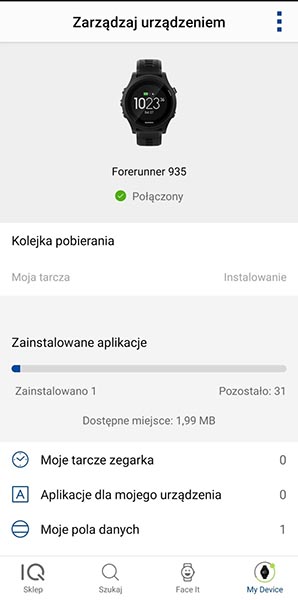 tarcza z własnym zdjęciem Garmin Face It
