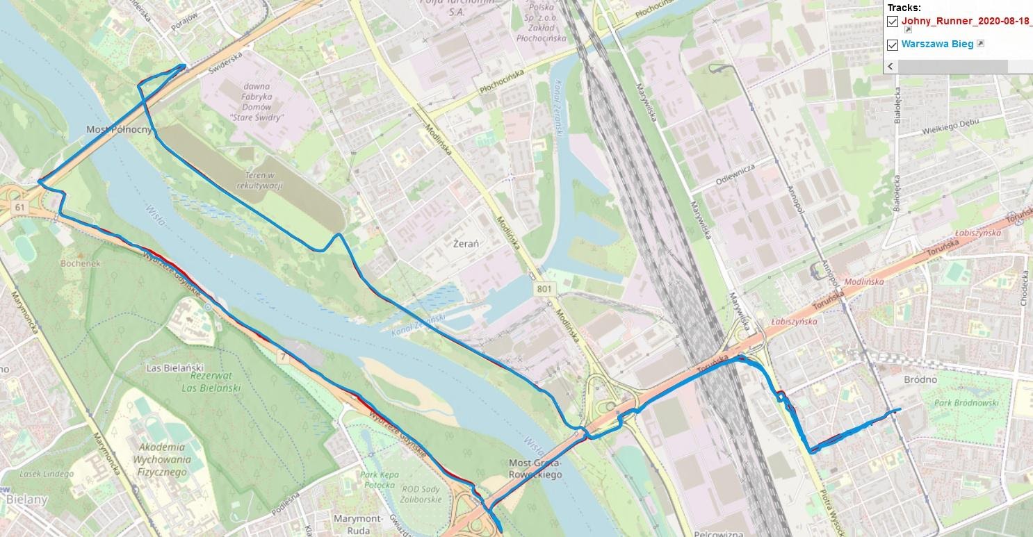 Trasa w warszawie