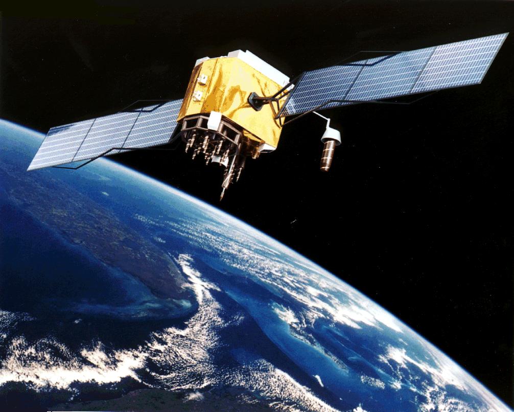 Satelita GPS (źródło Wikipedia)