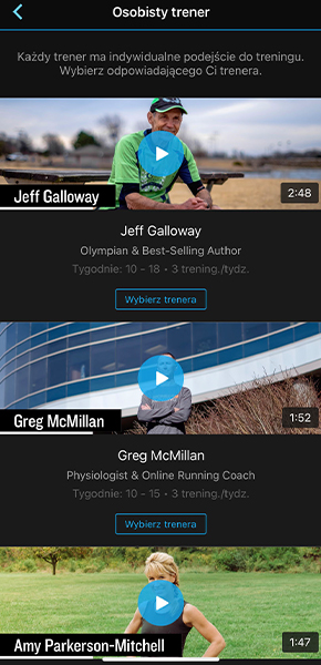 Trenerzy Garmin Coach