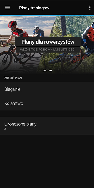 Garmin Coach - Plan dla rowerzystów