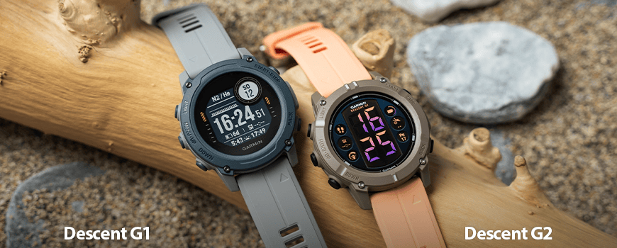 Garmin Descent G2 - G1 Porownanie