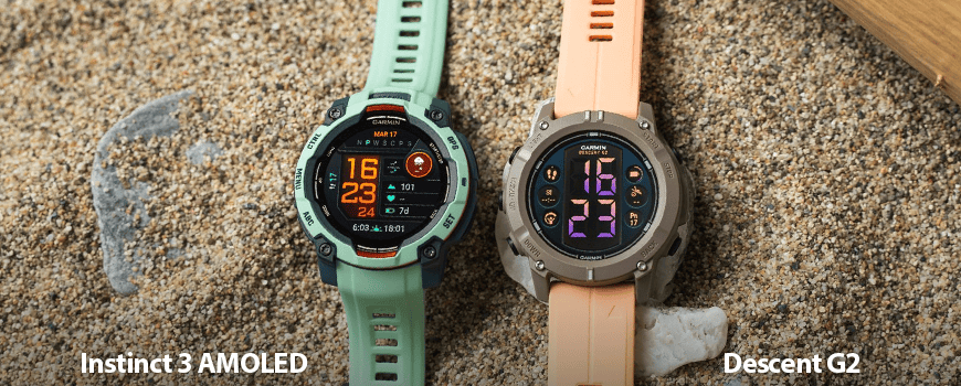 Garmin Instinct 3 AMOLED i Descent G2 Porownanie modeli